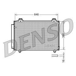 AC Condenser DENSO DCN50035 OE Ref 884500F100