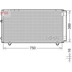 AC Condenser DENSO DCN50042 OE Ref 8846044440