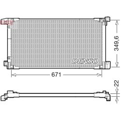 AC Condenser DENSO DCN50114 OE Ref 8846047180