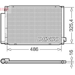 AC Condenser DENSO DCN50125 OE Ref 8845052081