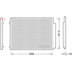 AC Condenser DENSO DCN51010 OE Ref 8846048081