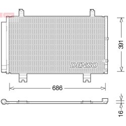AC Condenser DENSO DCN51013 OE Ref 8846030B40