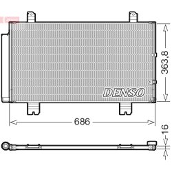 AC Condenser DENSO DCN51016 OE Ref 8846030881