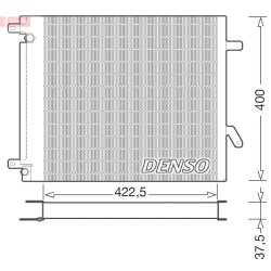 AC Condenser DENSO DCN99000 OE Ref 5197742