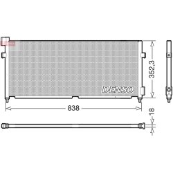 Condenseur de climatisation DENSO DCN99052 pour VOLVO FH, FH16 OE 20555299
