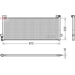 AC Condenser DENSO DCN99072 OE Ref 21893823