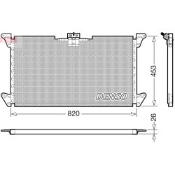 AC Condenser DENSO DCN99075 OE Ref 1449779