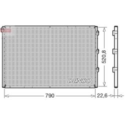 Condenseur AC DENSO DCN99079 pour VDL Futura OE 20330133