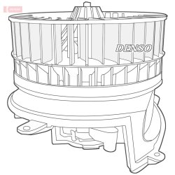 Interior Blower Fan DENSO DEA17006 OE Ref A2028209342
