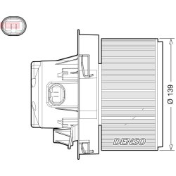 Interior Blower Fan DENSO DEA21012 OE Ref 6441V6