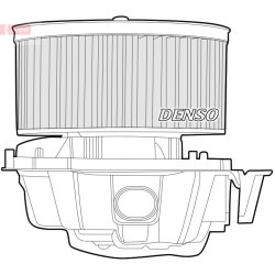 Interior Blower Fan DENSO DEA23014 OE Ref 7701060015