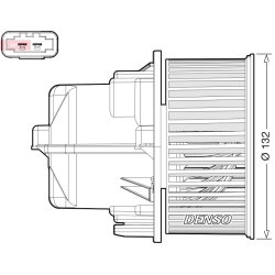 Interior Blower Fan DENSO DEA33002 OE Ref 31267505