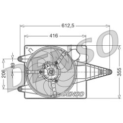 Engine Cooling Fan DENSO DER01004 OE Ref 60571069