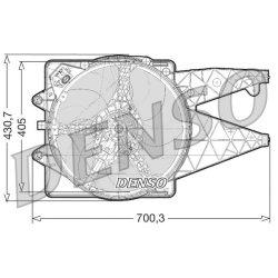 Engine Cooling Fan DENSO DER01020 OE Ref 50548819