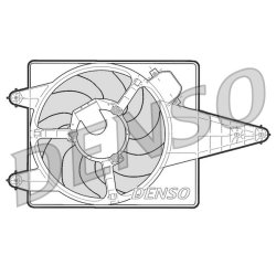 Engine Cooling Fan DENSO DER01204 OE Ref 60571067