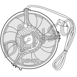 Engine Cooling Fan DENSO DER02001 OE Ref 8D0959455R