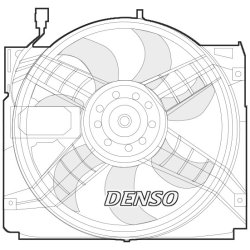 Engine Cooling Fan DENSO DER05004 OE Ref 17117786009