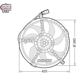 Engine Cooling Fan DENSO DER05010 OE Ref 2754854