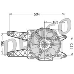 Engine Cooling Fan DENSO DER09016 OE Ref 51732956