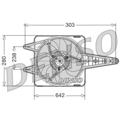 Engine Cooling Fan DENSO DER09029 OE Ref 7650192