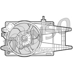 Engine Cooling Fan DENSO DER09040 OE Ref 51738357