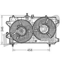 Engine Cooling Fan DENSO DER09044 OE Ref 51753623