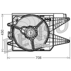 Radiator Fan DENSO DER09049 OE Ref 52057690