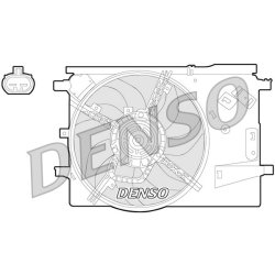 Engine Cooling Fan DENSO DER09053 OE Ref 1341390