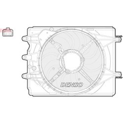 Engine Cooling Fan DENSO DER09059 OE Ref 51887899