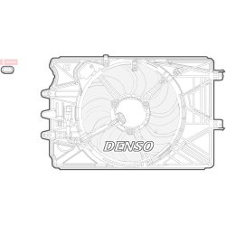 Engine Cooling Fan DENSO DER09069 OE Ref 52066194