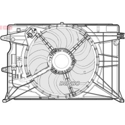 Engine Cooling Fan DENSO DER09073 OE Ref 51965902