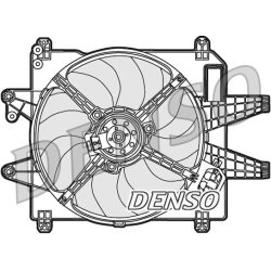 Engine Cooling Fan DENSO DER09089 OE Ref 51767826