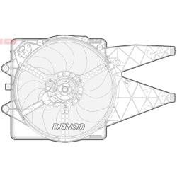 Engine Cooling Fan DENSO DER09092 OE Ref 55701372
