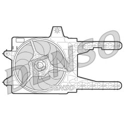Engine Cooling Fan DENSO DER09245 OE Ref 7741201