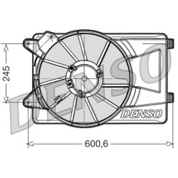 Ventilateur de refroidissement moteur DENSO DER09305 pour ALFA ROMEO MITO OE 51825890