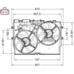 Engine Cooling Fan DENSO DER09310 OE Ref 1358010080