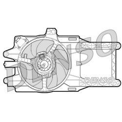 Engine Cooling Fan DENSO DER13002 OE Ref 46763326
