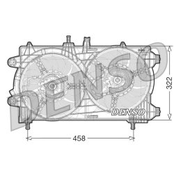 Engine Cooling Fan DENSO DER13008 OE Ref 51814596