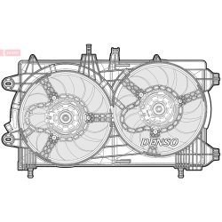 Engine Cooling Fan DENSO DER13011 OE Ref 51872079