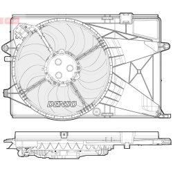 Engine Cooling Fan DENSO DER15002 OE Ref 95352378