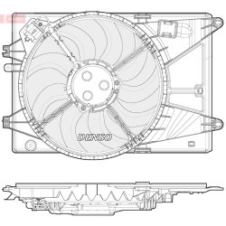Engine Cooling Fan DENSO DER15006 OE Ref 95353144