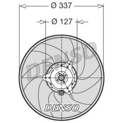 Engine Cooling Fan DENSO DER21002 OE Ref 1250F0