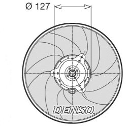 Engine Cooling Fan DENSO DER21003 OE Ref 125364