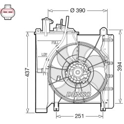 Engine Cooling Fan DENSO DER21023 OE Ref 1308CE