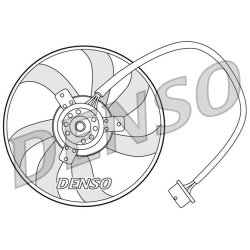 Engine Cooling Fan DENSO DER32003 OE Ref 1J0959455L