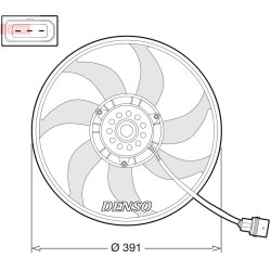 Engine Cooling Fan DENSO DER32014 OE Ref 6R0959455E