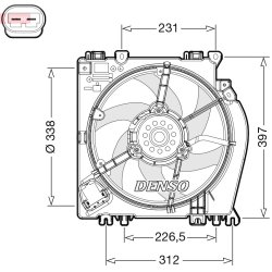 Engine Cooling Fan DENSO DER46002 OE Ref 21481AY610