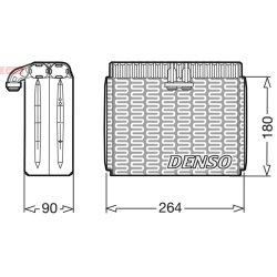 AC Evaporator DENSO DEV01002 OE Ref 60812865