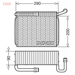 AC Evaporator DENSO DEV01005 OE Ref 60815118