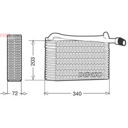 AC Evaporator DENSO DEV02004 OE Ref 8D1820103